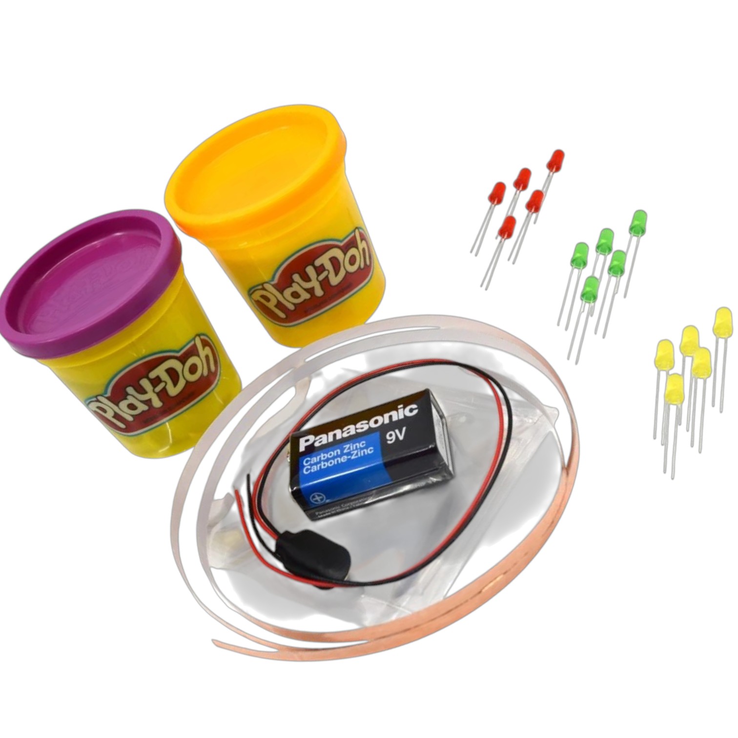Modeling Dough Circuit Kit - STEM Learning - Science Fair Kits by ELabs (Discontinued)