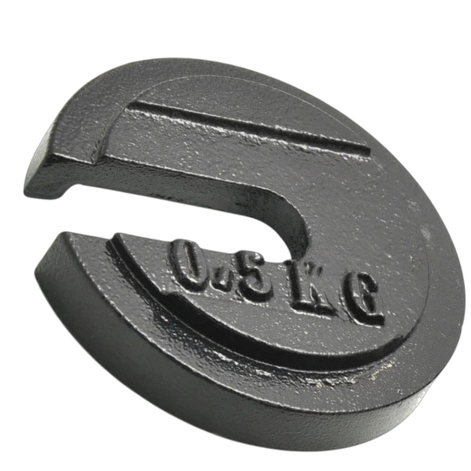 ELabs Cast Iron Slotted Weight - 0.5 Kg Painted Black (1.10 Pounds)