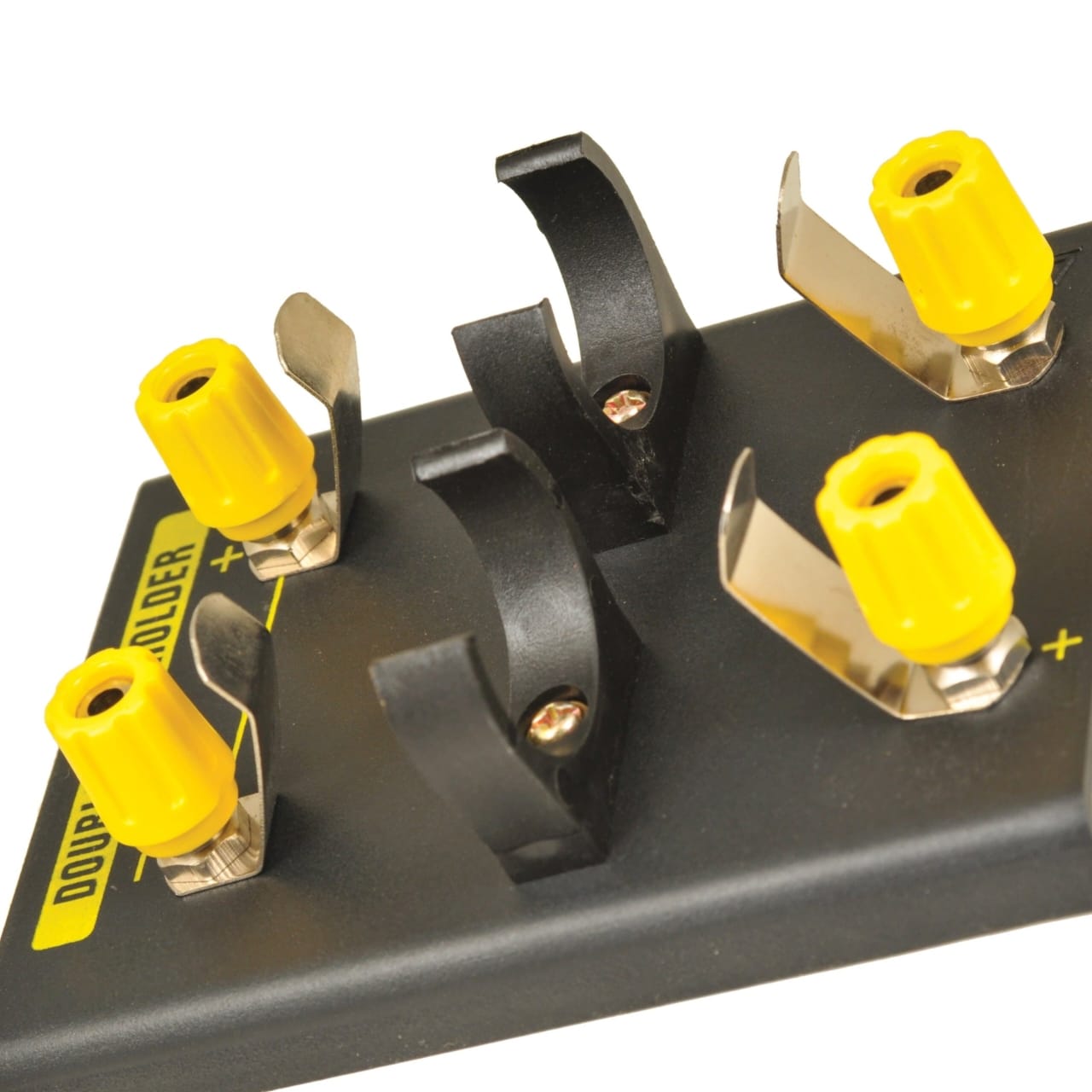 'D' Battery Holder for 2 batteries with 4mm Banana Plugs - DC Power Supply Alternative - RoHS