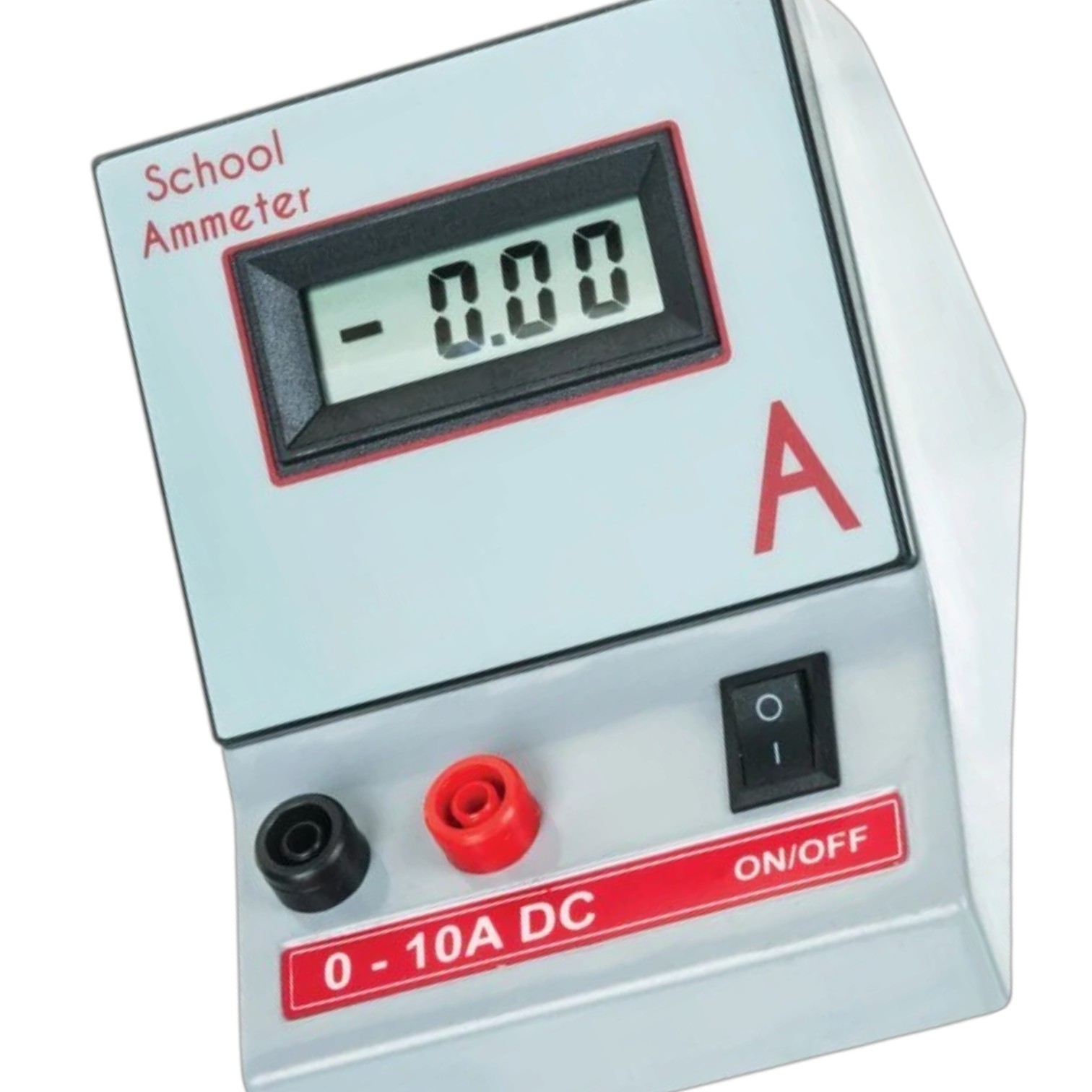 Digital Ammeter, 0-10 Amps - LCD Type, Large Display - Portable - ELabs
